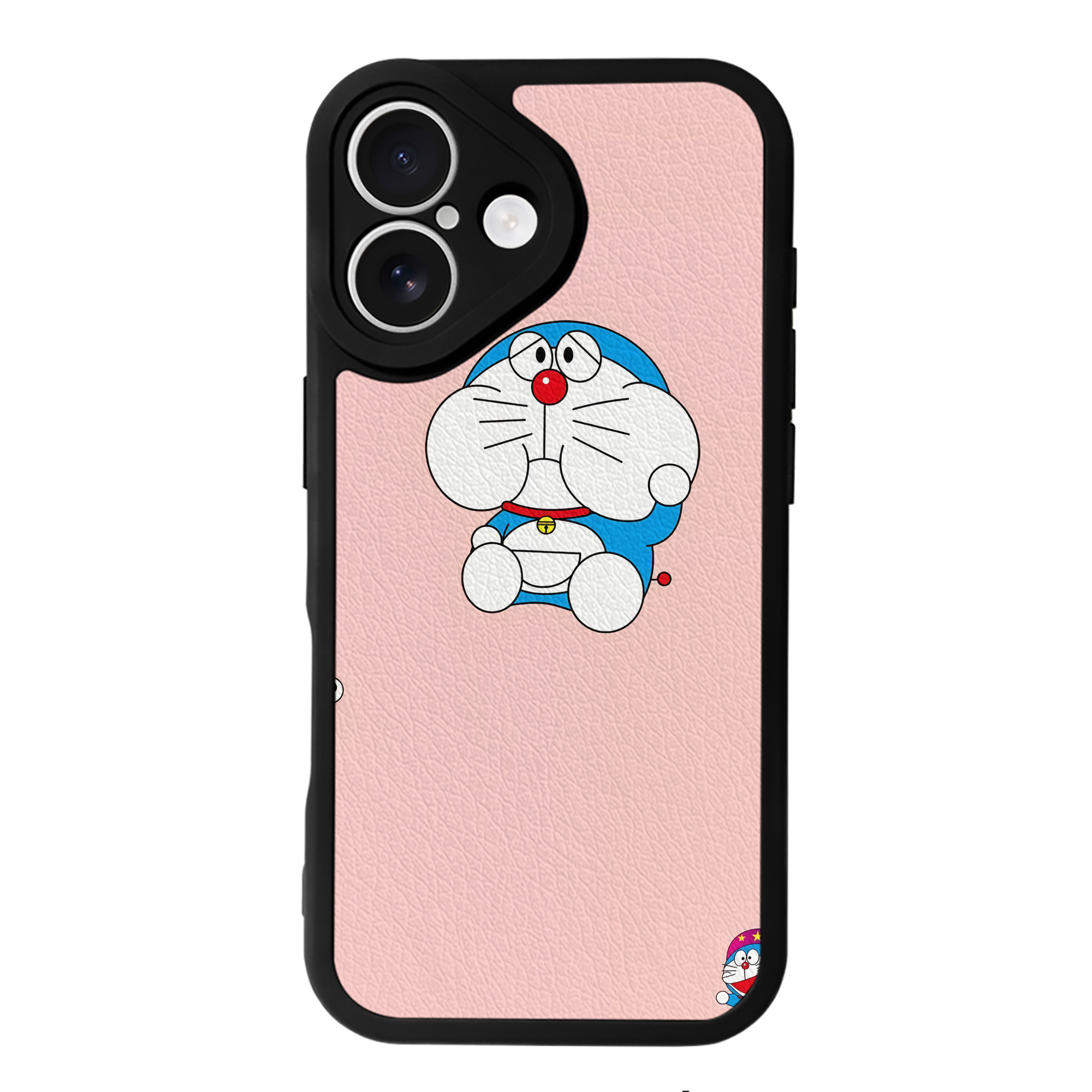 （画像用） ドラえもん Doraemon 【iPhone 16シリーズ対応】シリコンスマホケース（レザー調） 材質：シリコン
